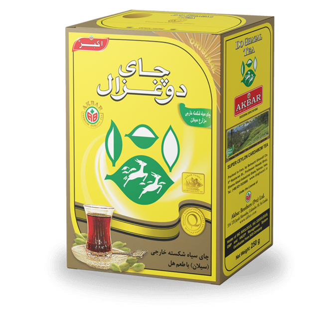 چای سیاه شکسته هل500گرمی دوغزال